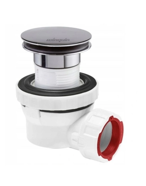 Zdjęcie: Syfon umywalkowy niski Nano 6.7 chrom WIRQUIN