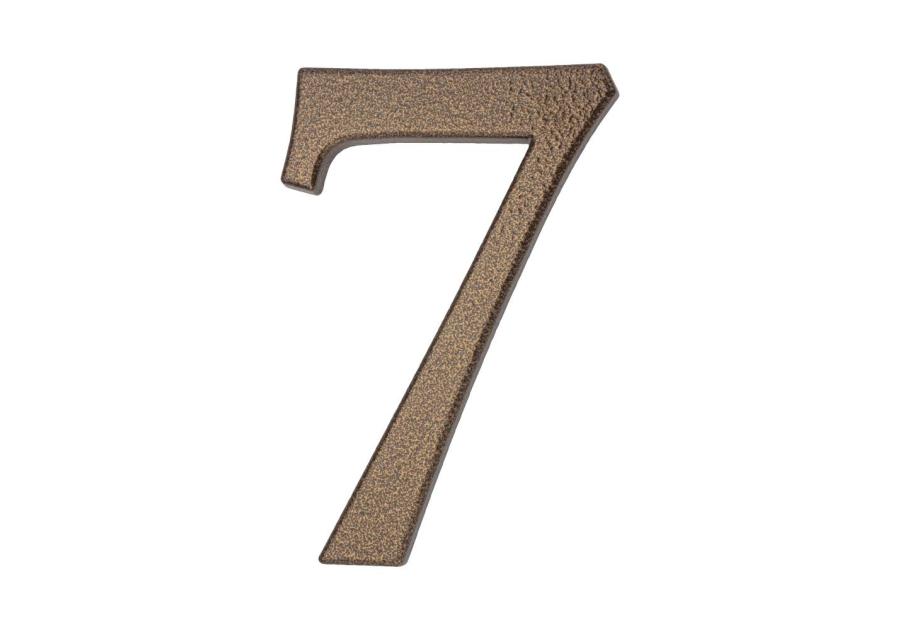 Zdjęcie: Cyfra aluminiowa 7 złoty brąz 190 mm METRO