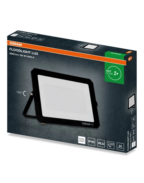 Zdjęcie: Oprawa oświetleniowa LED FL Lux 100 W 840 IP65 BK OSRAM