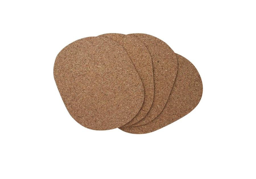 Zdjęcie: Komplet 4 podkładek owalnych 22x30 cm korek naturalny ALTOMDESIGN