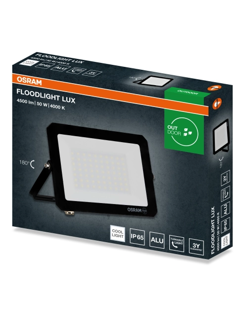 Zdjęcie: Oprawa oświetleniowa LED FL Lux 50 W 840 IP65 BK OSRAM