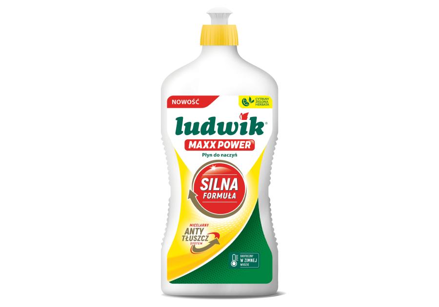Zdjęcie: Płyn do mycia naczyń Maxx Power cytrusy z zieloną herbatą 725g LUDWIK