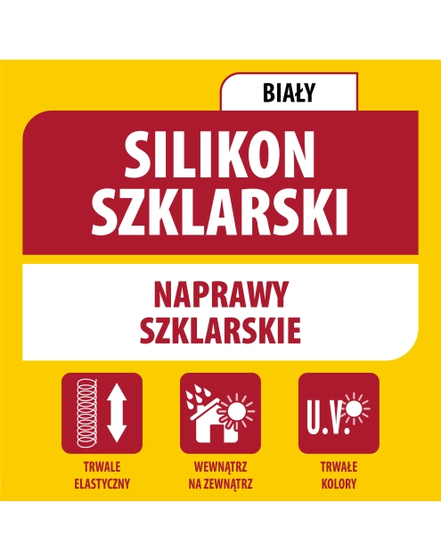 Zdjęcie: Silikon szklarski 280 ml biały SOUDAL