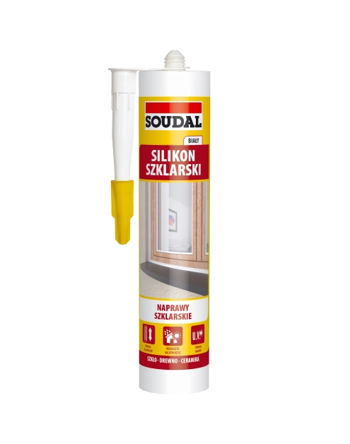 Zdjęcie: Silikon szklarski 280 ml biały SOUDAL
