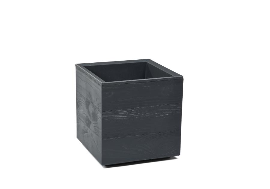 Zdjęcie: Kwietnik Karo 300x300x300 mm deska recycled, antracyt LAMELA
