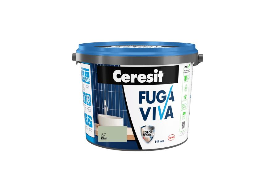 Zdjęcie: Fuga Viva elastyczna cementowa 1-8 mm kiwi 2 kg CERESIT