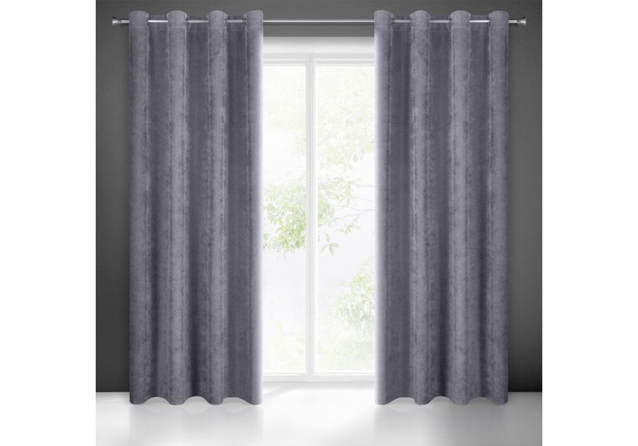 Zdjęcie: Zasłona gotowa Julie 140x250 cm grafitowy EUROFIRANY