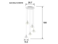 Zdjęcie: Lampa wisząca AJE-HOLLY 8 White 5xE14 ACTION