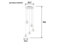 Zdjęcie: Lampa wisząca AJE-HOLLY 8 White 5xE14 ACTION