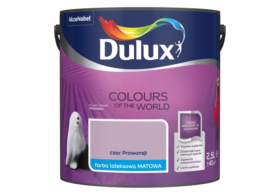 Zdjęcie: Farba do wnętrz Kolory Świata 2,5 L czar prowansji DULUX