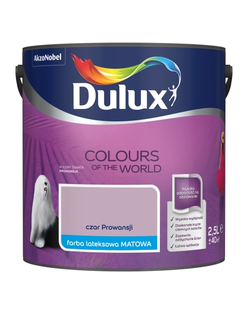 Zdjęcie: Farba do wnętrz Kolory Świata 2,5 L czar prowansji DULUX