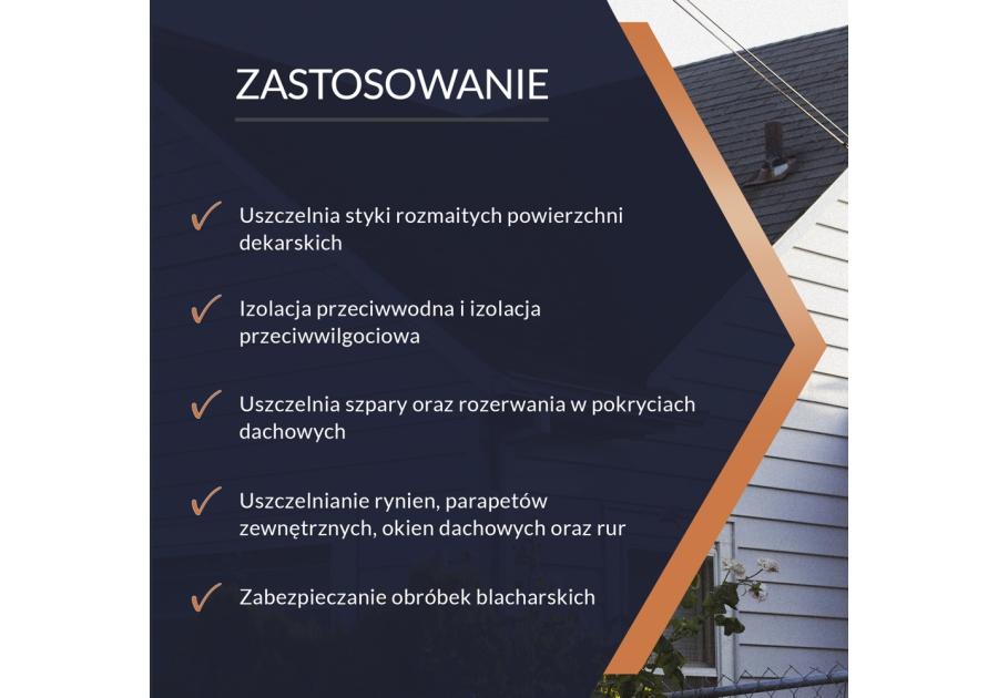 Zdjęcie: Taśma dekarska uszczelniająca wzmocniona, kolor ceglasty Rs Tape 15 cm - 10 m TYTAN PROFESSIONAL