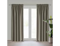 Zdjęcie: Zasłona gotowa Logan na taśmie 135x270 cm ciemnobeżowy EUROFIRANY