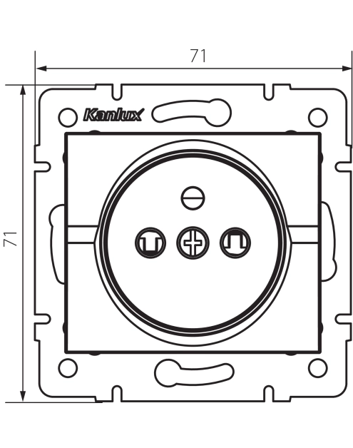 Zdjęcie: Gniazdo zasilające francuskie Logi 02-1250-142 MOWION