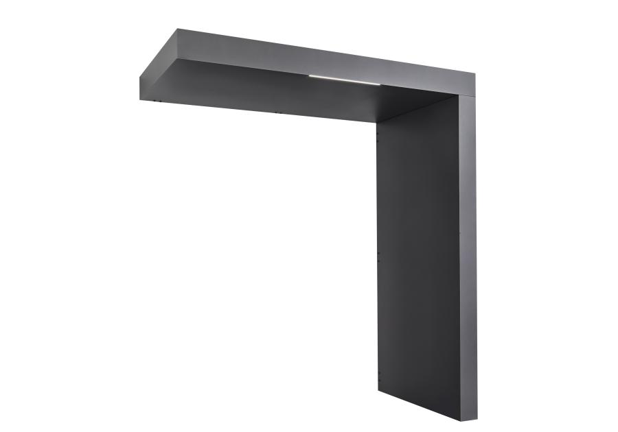 Zdjęcie: Daszek nad drzwi prostokątny 200x90x14,5 cm + ścianka prawa 14,5x90x220 cm antracyt GUTTA