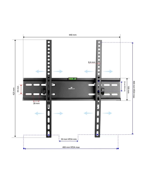 Zdjęcie: Uchwyt do TV 23 - 65 400 x 400 KG-1034 Georgia KING MOUNT