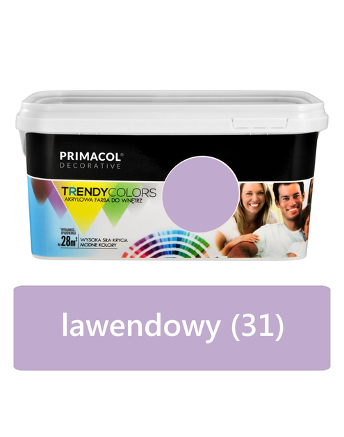 Zdjęcie: Farba Trendy Colors 5 L lawendowy PRIMACOL DECORATIVE