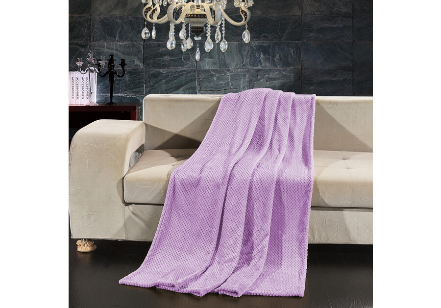 Zdjęcie: Koc Henry lilaa 170x210 cm DECOKING