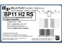 Zdjęcie: Listwa do boniowania PVC z siatką BP11 H2RS L300 biała BELLA PLAST