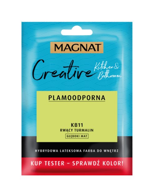 Zdjęcie: Tester farba lateksowa Creative Kitchem&Bathroom rwący turmalin 30 ml MAGNAT