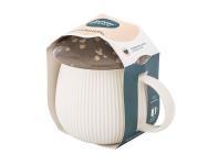 Zdjęcie: Kubek Pod kapeluszem 370 ml w kształcie grzybka z brązową pokrywką ALTOM DESIGN