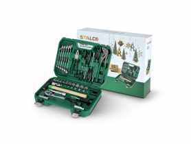 Zestaw multinarzędziowy 1/2+1/4 55 elementów STALCO