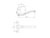 Zdjęcie: Bateria zlewozmywakowa Mitris chrom, 15 cm INVENA
