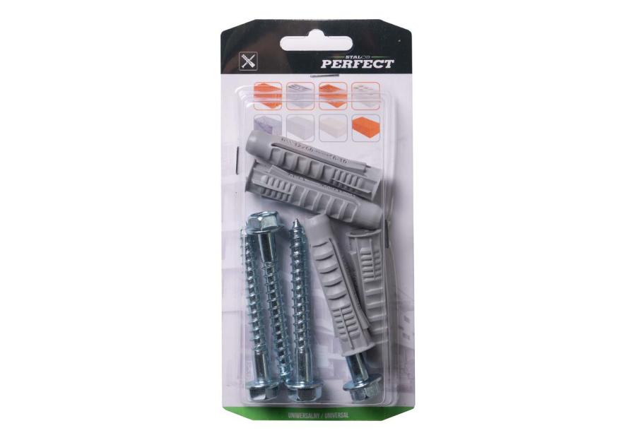 Zdjęcie: Kołek rozporowy uniwersalny z wkrętem klucz brxk-12/8.0x120 - 2 szt. STALCO PERFECT