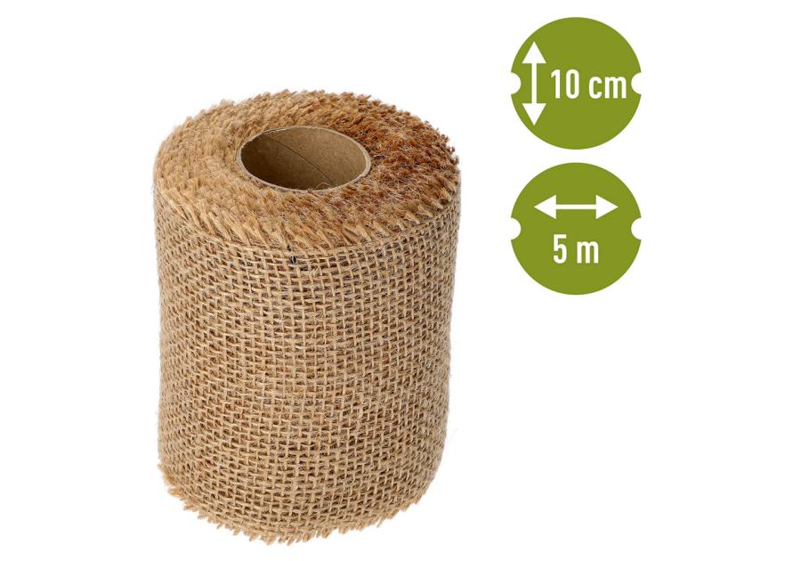 Zdjęcie: Taśma jutowa 10 cm/5 m 710014 BROWIN