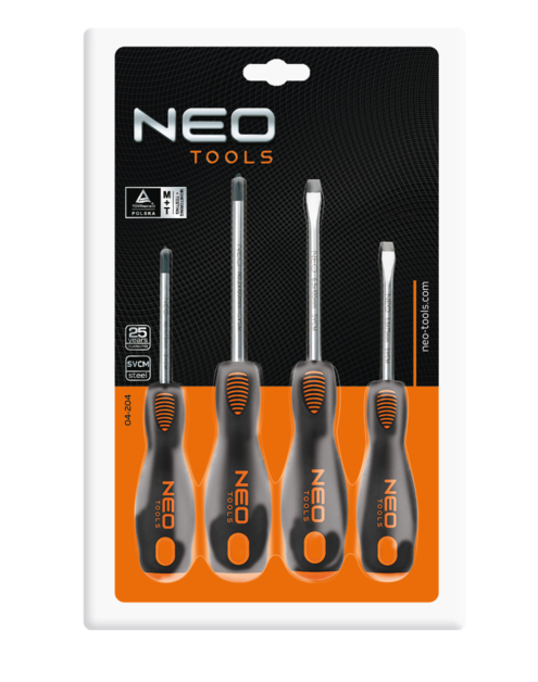 Zdjęcie: Wkrętaki, zestaw 4 sztuk NEO
