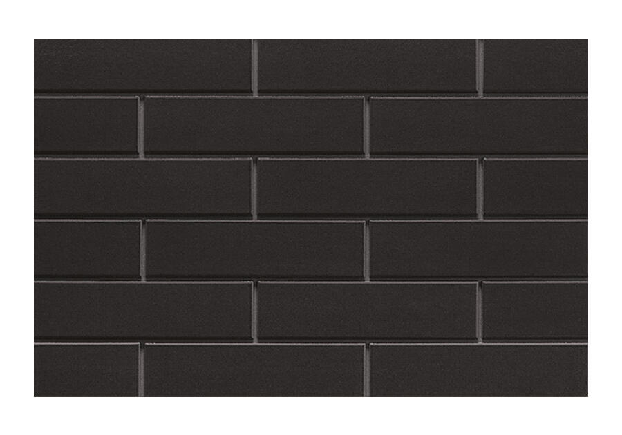 Zdjęcie: Płytka elewacyjna Nero szkliwiona 24,5x6,5 cm CERRAD