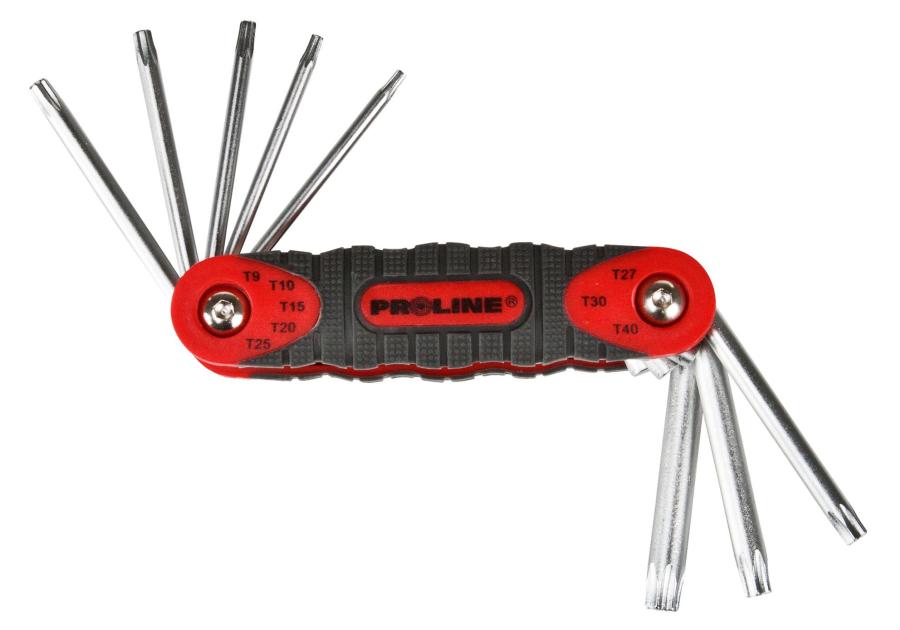 Zdjęcie: Klucze Torx T9-T40 ze skuwką 8 szt. PROLINE