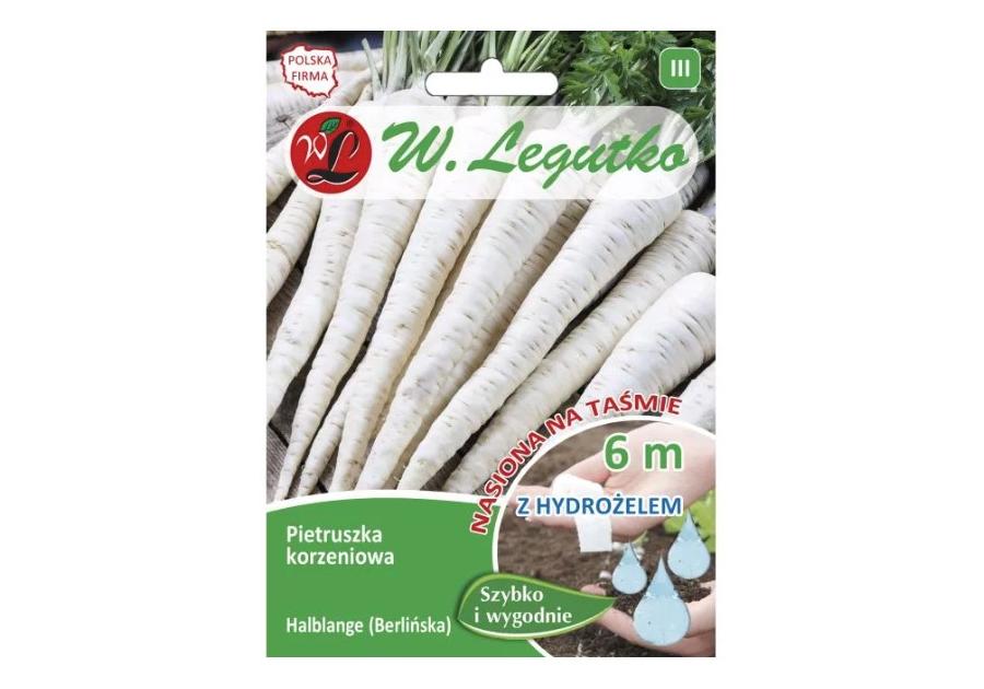 Zdjęcie: Pietruszka Halblange z hydrożelem 6 m taśma W.LEGUTKO