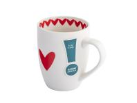 Zdjęcie: Kubek baryłka 340 ml dekoracja heart 2 ALTOM DESIGN