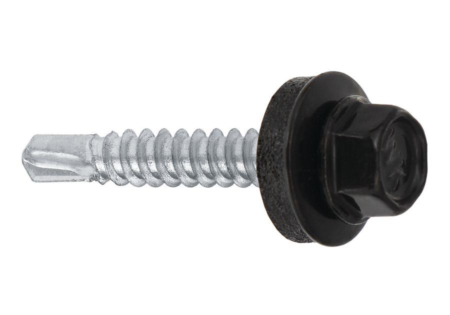Zdjęcie: Wkręt samowiercący 4,8x25 mm-9005 z PEPDM WKRĘT-MET