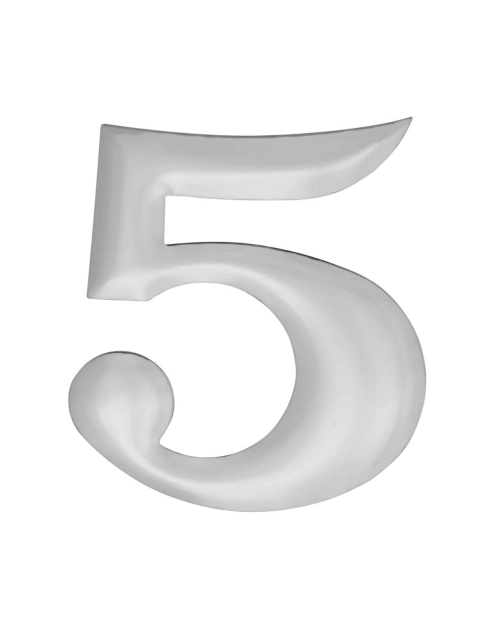 Zdjęcie: Cyfra 5 aluminiowa, chrom 37 mm METRO