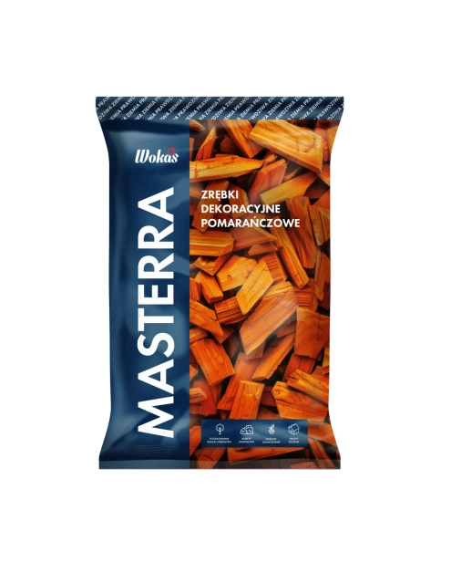 Zdjęcie: Zrębki dekoracyjne pomarańczowe 50 L WOKAS MASTERRA