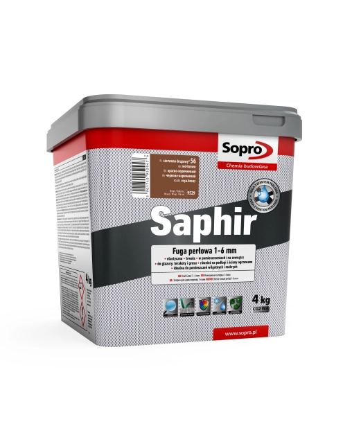 Zdjęcie: Fuga perłowa Saphir czerwony brąz 4 kg SOPRO