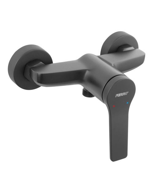 Zdjęcie: Bateria natryskowa Stratos Black ścienna FERRO