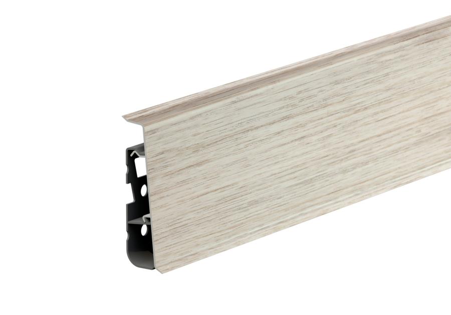Zdjęcie: Listwa przypodłogowa PVC Hi Line Prestige 2,2x7,5 cm 2,50 m Sosna Sieviernaja Mat CEZAR