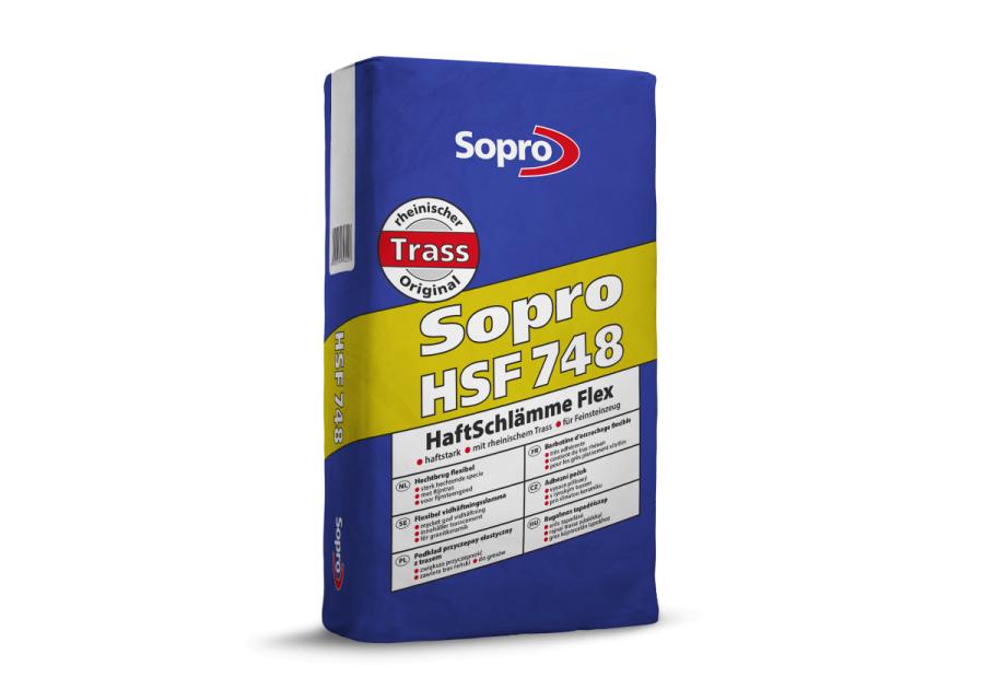Zdjęcie: Zaprawa sczepna elastyczna z trasem HSF 748 25 kg SOPRO