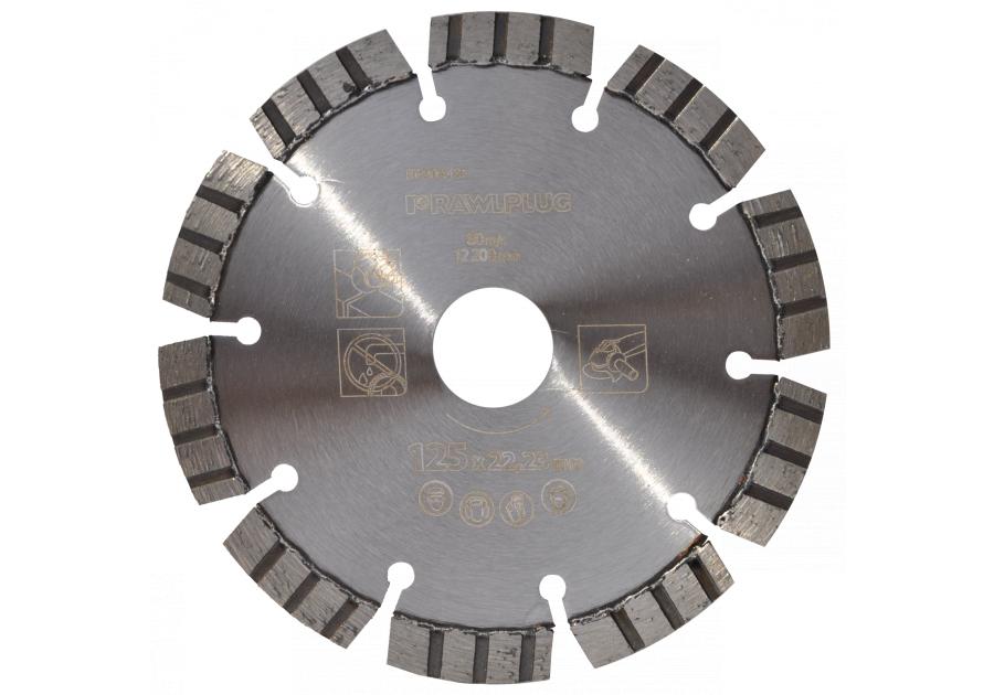 Zdjęcie: Ściernica diamentowa do cięcia betonu zbrojonego125x22,23 mm RAWLPLUG
