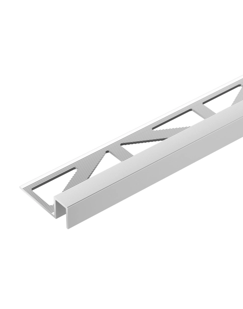Zdjęcie: Profil do glazury kwadratowy 11x8 mm anoda srebrny 2,5 m CEZAR