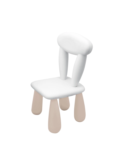 Zdjęcie: Krzesełko dla dzieci Luna biało-beżowe NERGIS
