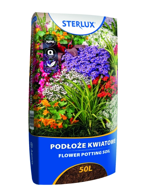 Zdjęcie: Podłoże kwiatowe 50 L STERLUX