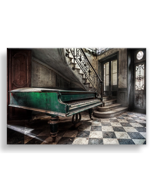 Zdjęcie: Obraz Canvas Silver1 85x113x2,8 cm Ex518 Green Piano STYLER