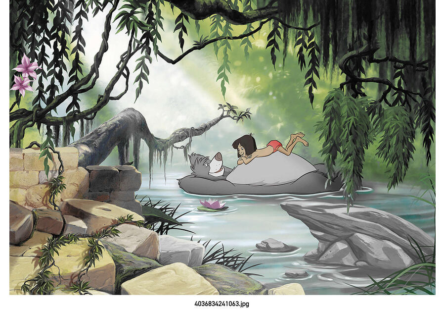 Zdjęcie: Fototapeta Jungle Book Swimming with Baloo VENA