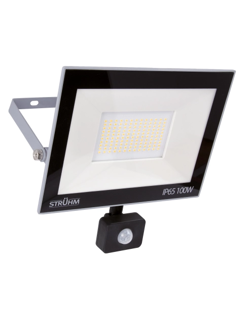 Zdjęcie: Naświetlacz SMD z czujnikiem ruchu Kroma Led D S 100W kolor szary STRUHM