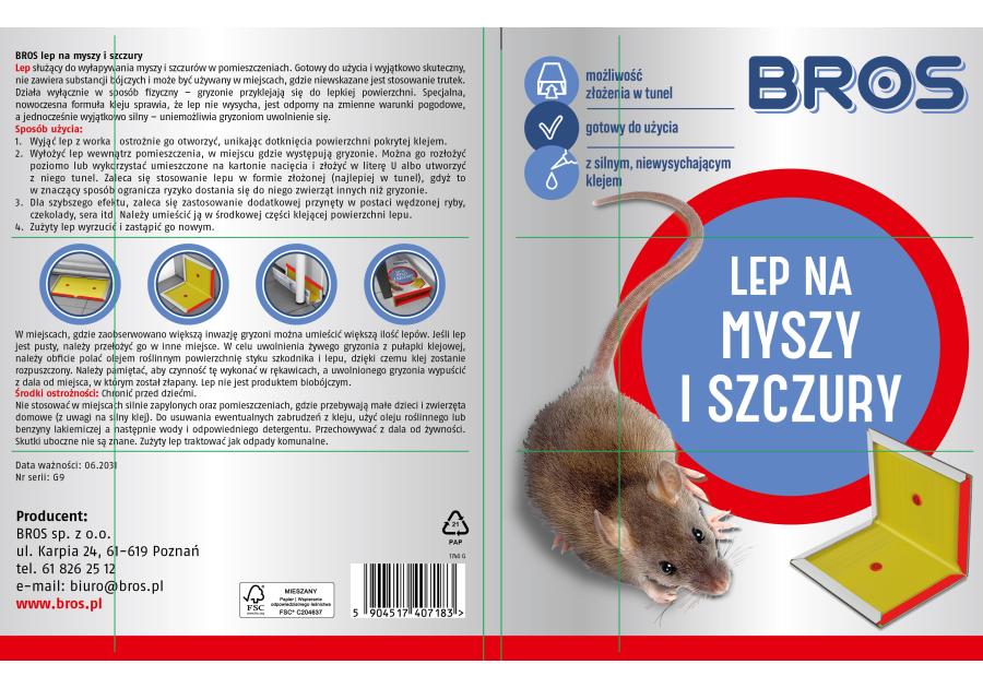 Zdjęcie: Lep na myszy i szczury BROS
