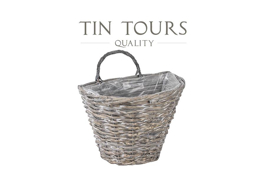 Zdjęcie: Kosz zawieszany na ścianie ydl-180382.sz szary TIN TOURS